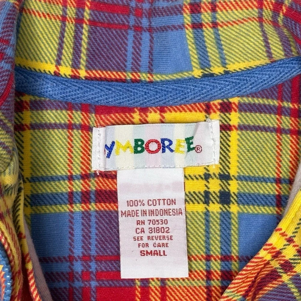 Vintage‎ Gymboree Plaid Quarter Zip